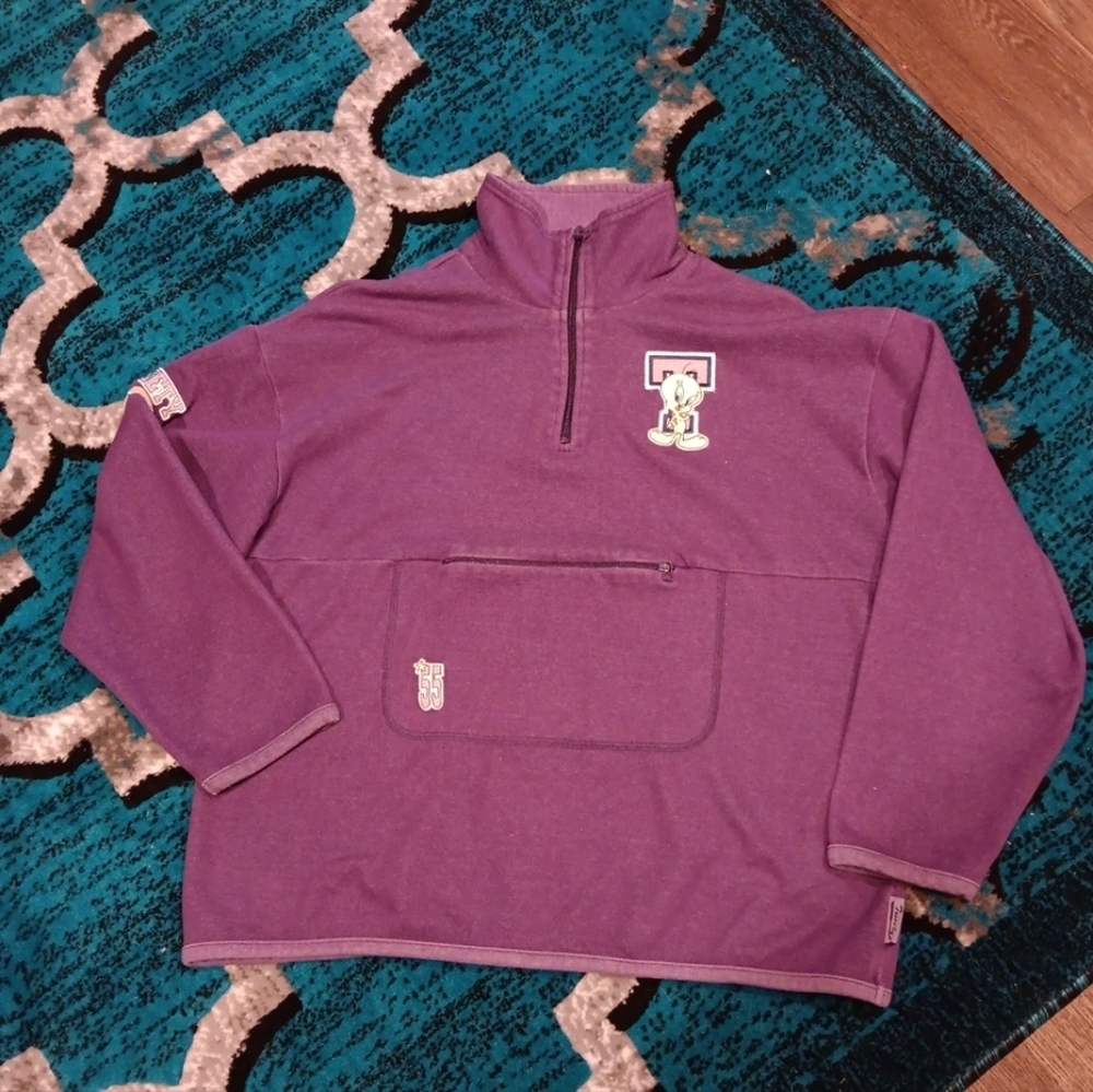 VINTAGE Y2K TWEETY BIRD POLO SWEATER